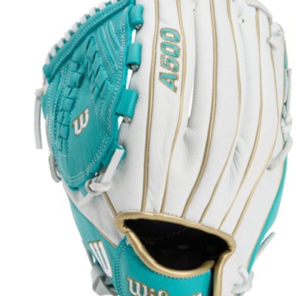 Wilson A500 Siren 12.5 Youth Softball Glove - Right hand mitt - Left hand throw - Picture 3 of 6